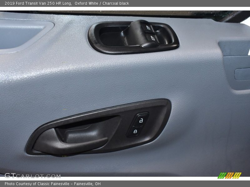 Oxford White / Charcoal black 2019 Ford Transit Van 250 HR Long