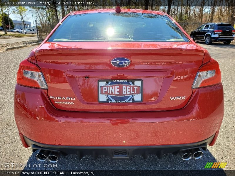 Pure Red / Carbon Black 2020 Subaru WRX Limited