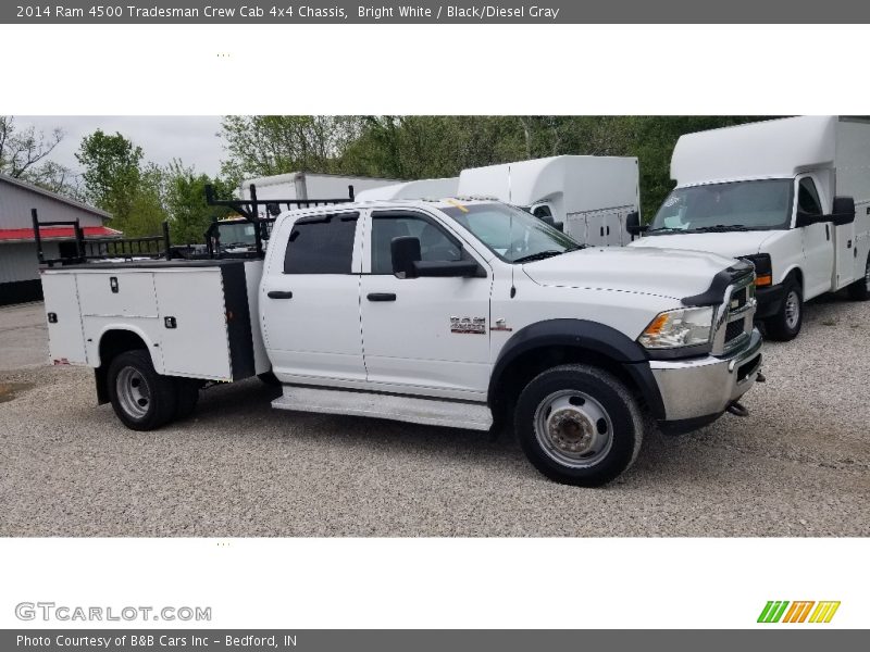 Bright White / Black/Diesel Gray 2014 Ram 4500 Tradesman Crew Cab 4x4 Chassis