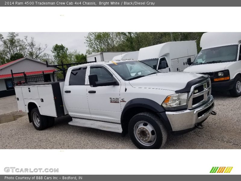 Bright White / Black/Diesel Gray 2014 Ram 4500 Tradesman Crew Cab 4x4 Chassis