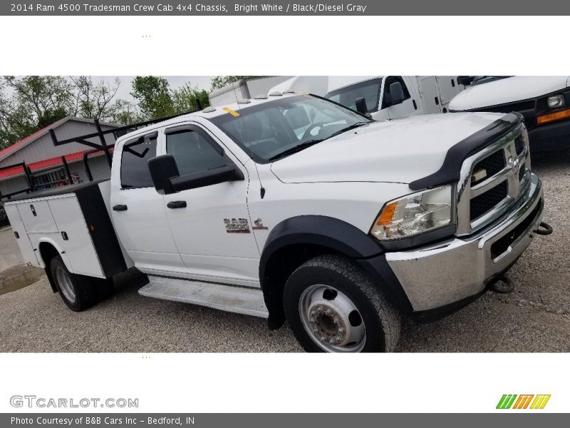 Bright White / Black/Diesel Gray 2014 Ram 4500 Tradesman Crew Cab 4x4 Chassis