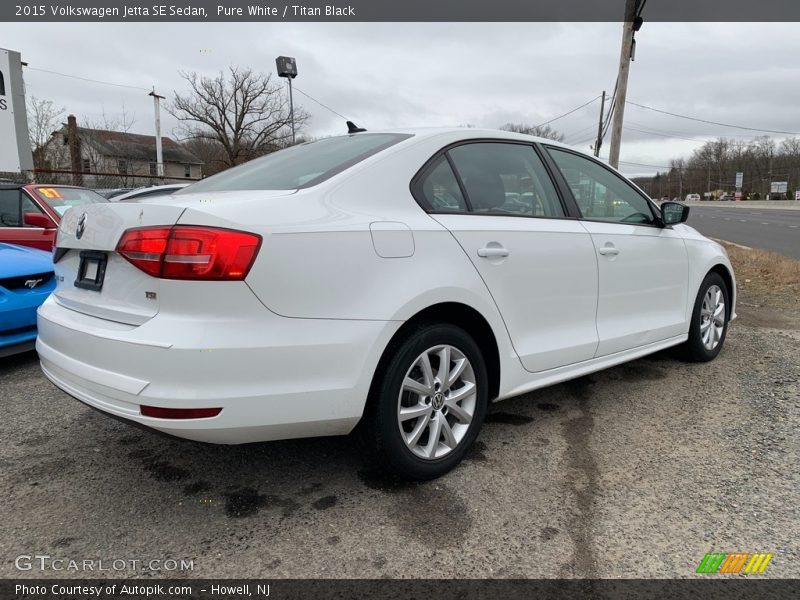 Pure White / Titan Black 2015 Volkswagen Jetta SE Sedan