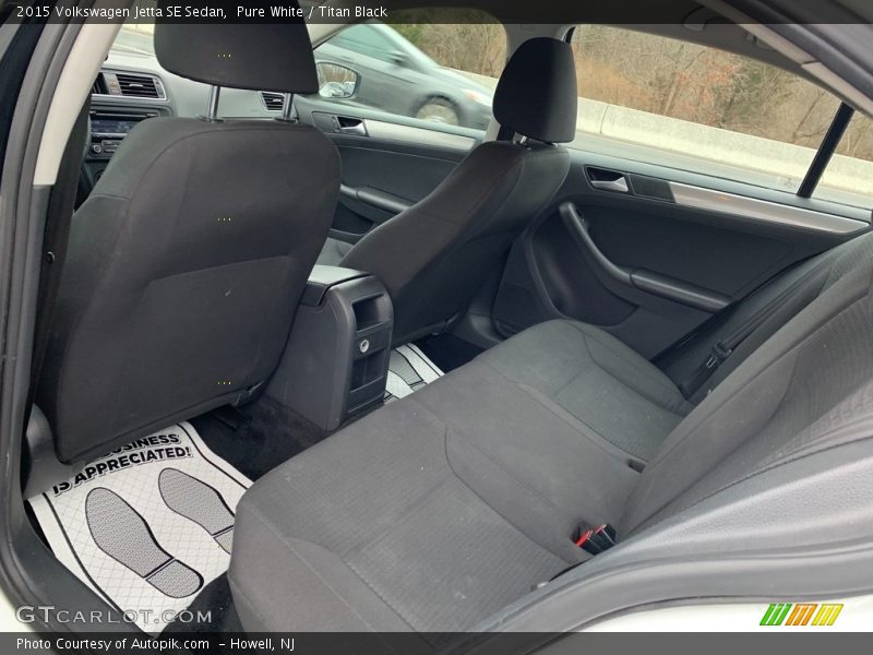 Rear Seat of 2015 Jetta SE Sedan