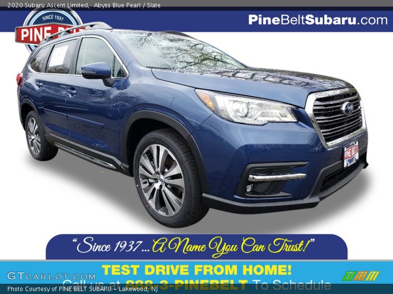 Abyss Blue Pearl / Slate 2020 Subaru Ascent Limited