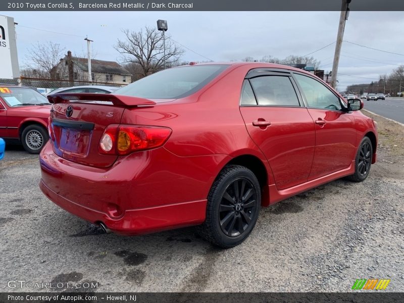 Barcelona Red Metallic / Dark Charcoal 2010 Toyota Corolla S