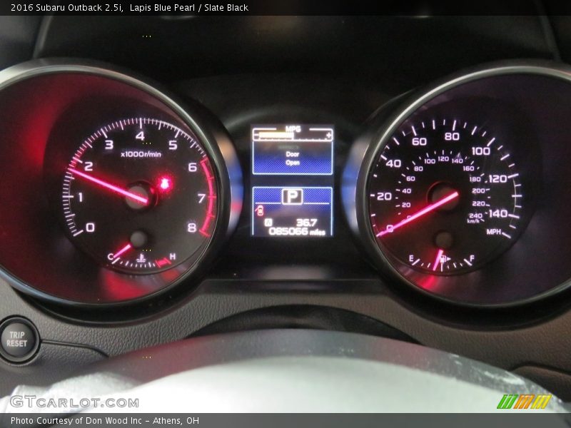 Lapis Blue Pearl / Slate Black 2016 Subaru Outback 2.5i