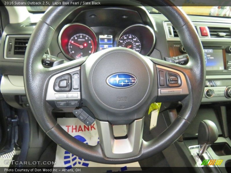 Lapis Blue Pearl / Slate Black 2016 Subaru Outback 2.5i
