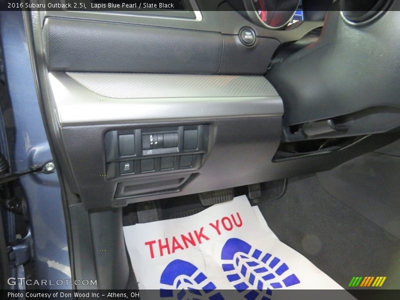 Lapis Blue Pearl / Slate Black 2016 Subaru Outback 2.5i