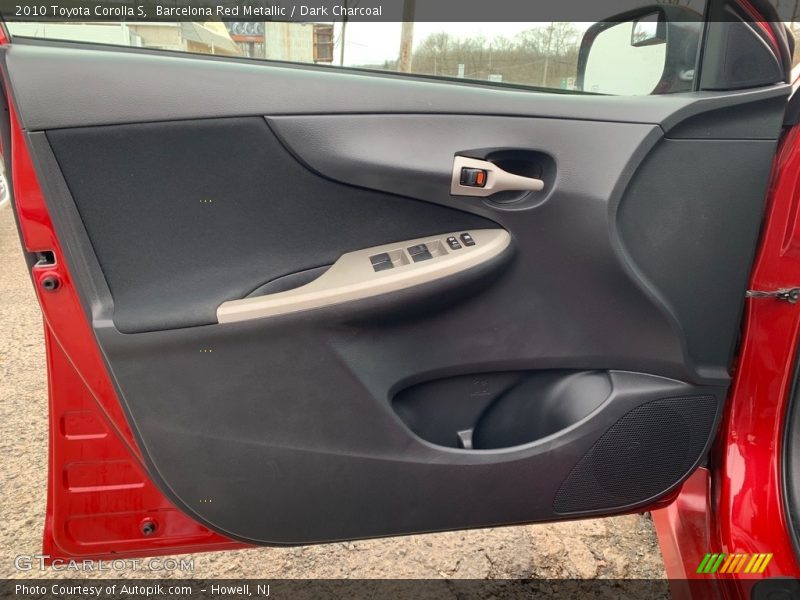 Barcelona Red Metallic / Dark Charcoal 2010 Toyota Corolla S
