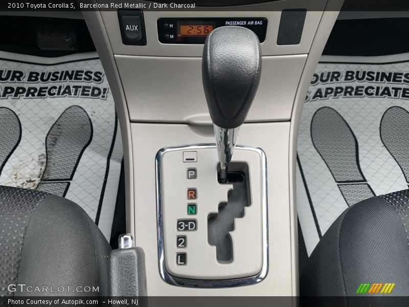 Barcelona Red Metallic / Dark Charcoal 2010 Toyota Corolla S