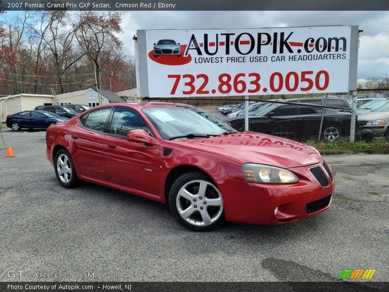 Crimson Red / Ebony 2007 Pontiac Grand Prix GXP Sedan