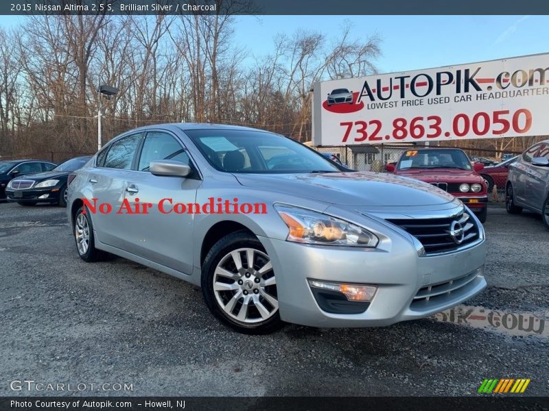 Brilliant Silver / Charcoal 2015 Nissan Altima 2.5 S