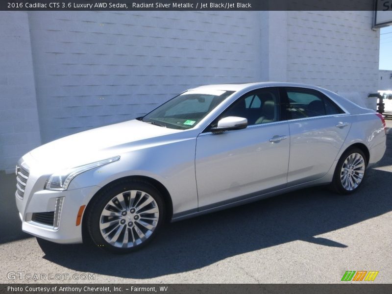 Radiant Silver Metallic / Jet Black/Jet Black 2016 Cadillac CTS 3.6 Luxury AWD Sedan
