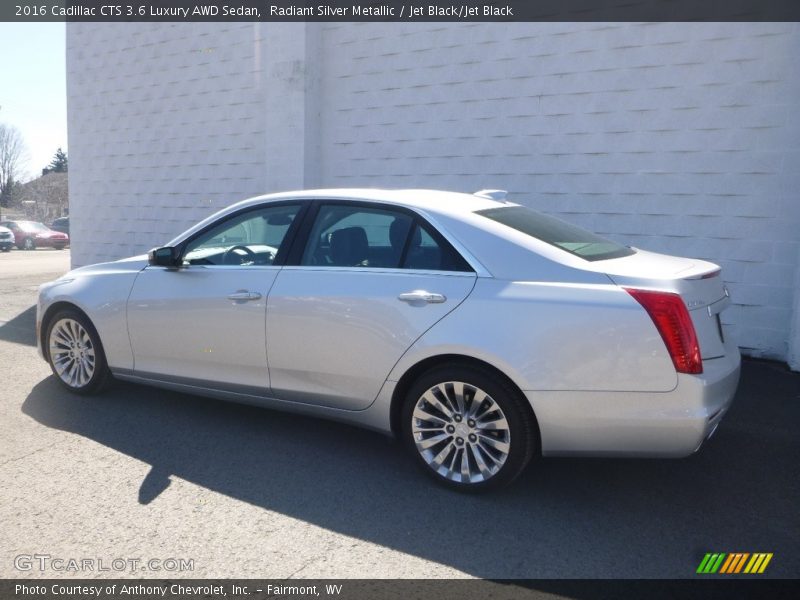 Radiant Silver Metallic / Jet Black/Jet Black 2016 Cadillac CTS 3.6 Luxury AWD Sedan