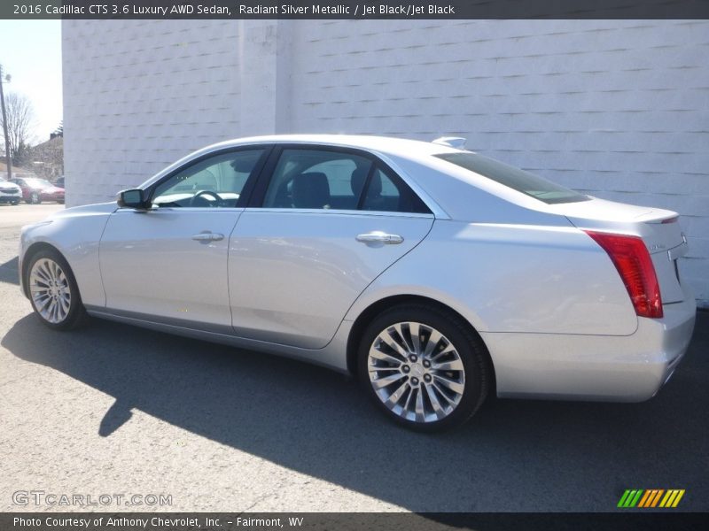 Radiant Silver Metallic / Jet Black/Jet Black 2016 Cadillac CTS 3.6 Luxury AWD Sedan