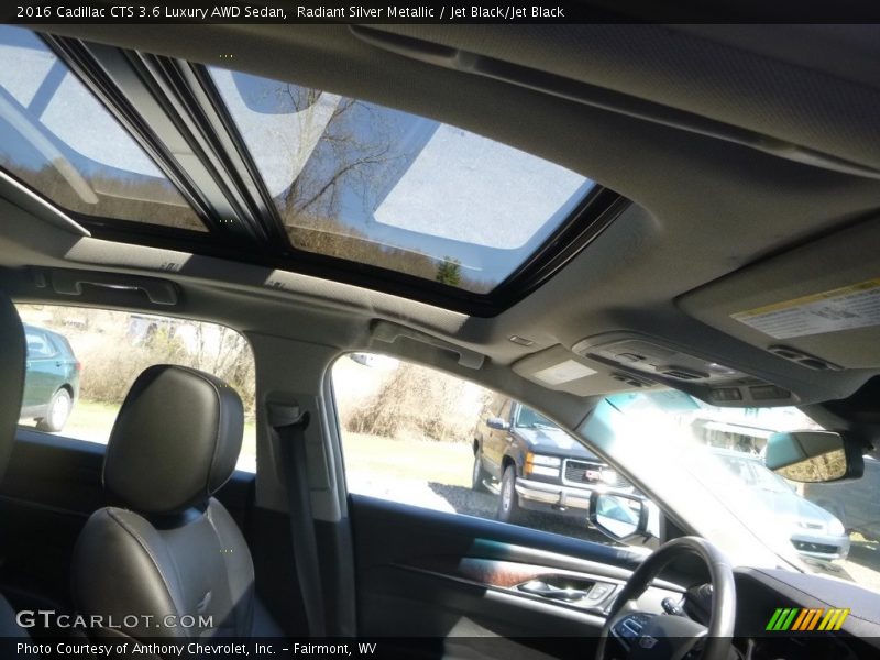 Radiant Silver Metallic / Jet Black/Jet Black 2016 Cadillac CTS 3.6 Luxury AWD Sedan