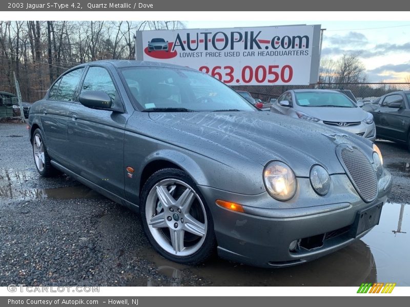 Quartz Metallic / Dove 2003 Jaguar S-Type 4.2