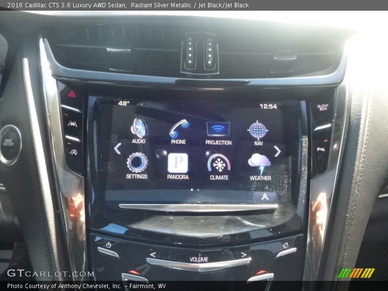 Radiant Silver Metallic / Jet Black/Jet Black 2016 Cadillac CTS 3.6 Luxury AWD Sedan