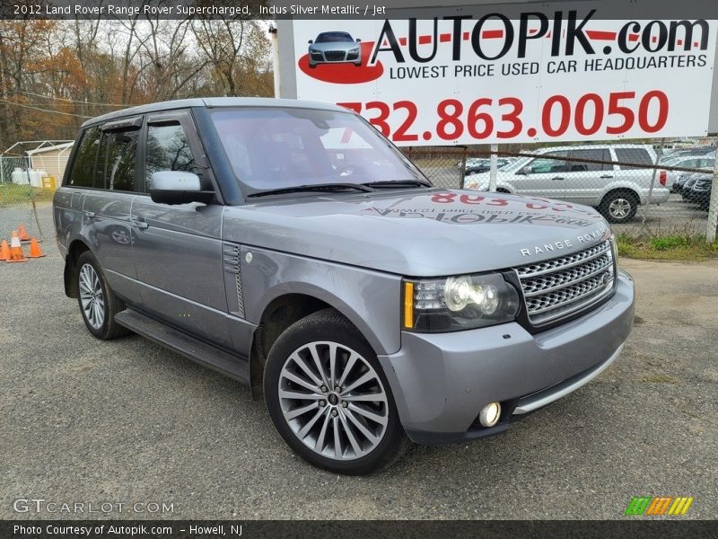 Indus Silver Metallic / Jet 2012 Land Rover Range Rover Supercharged