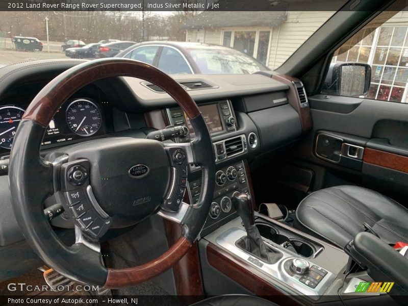 Indus Silver Metallic / Jet 2012 Land Rover Range Rover Supercharged