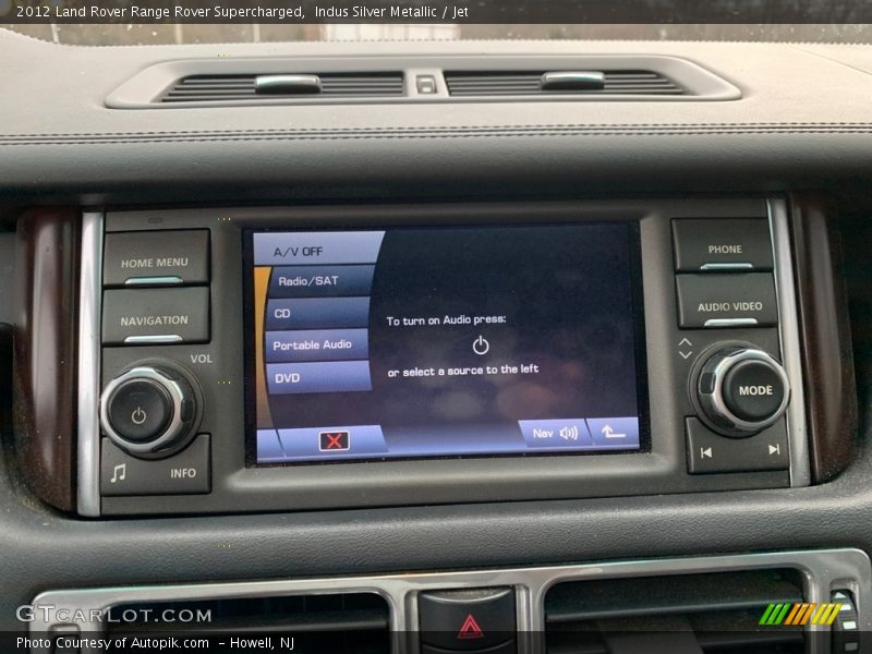 Indus Silver Metallic / Jet 2012 Land Rover Range Rover Supercharged