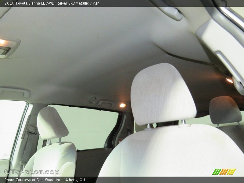 Silver Sky Metallic / Ash 2016 Toyota Sienna LE AWD