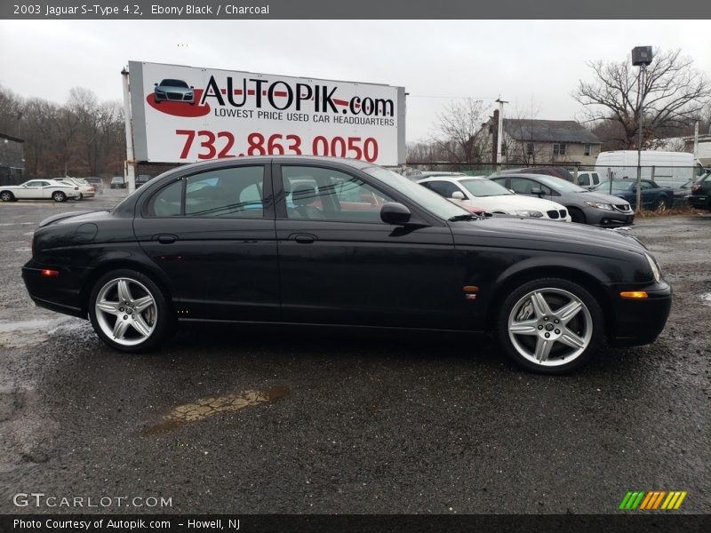 Ebony Black / Charcoal 2003 Jaguar S-Type 4.2