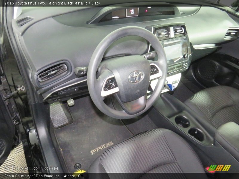 Midnight Black Metallic / Black 2016 Toyota Prius Two
