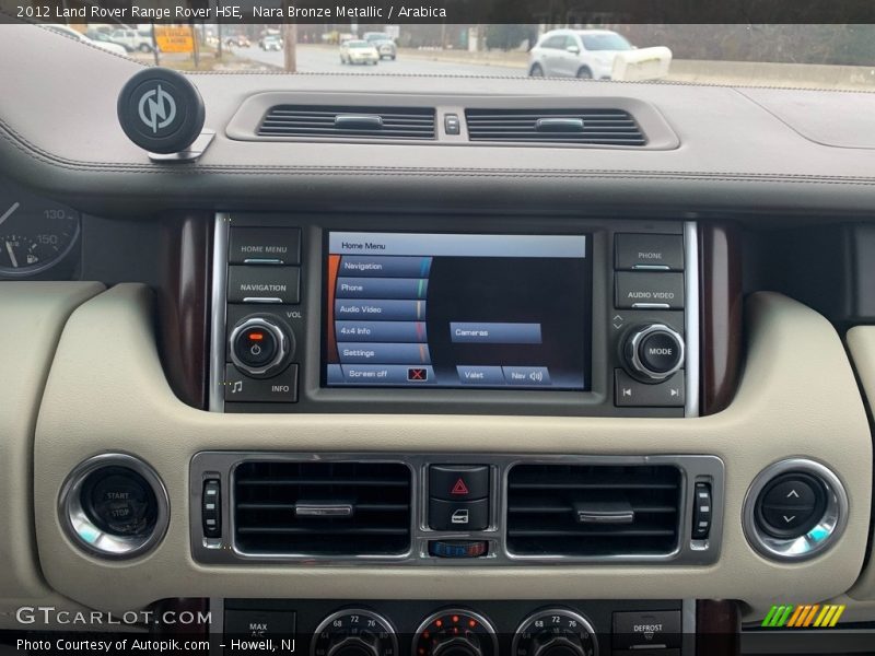 Controls of 2012 Range Rover HSE