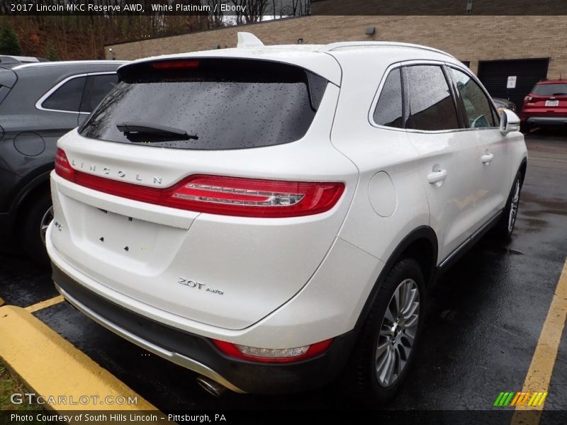 White Platinum / Ebony 2017 Lincoln MKC Reserve AWD