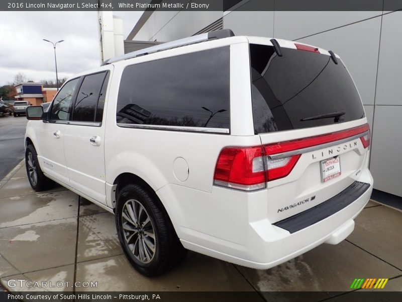 White Platinum Metallic / Ebony 2016 Lincoln Navigator L Select 4x4