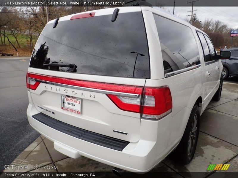 White Platinum Metallic / Ebony 2016 Lincoln Navigator L Select 4x4