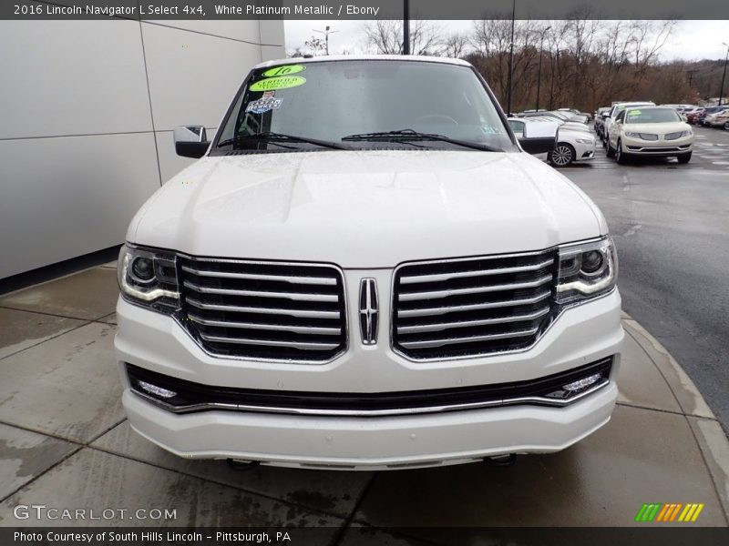  2016 Navigator L Select 4x4 White Platinum Metallic