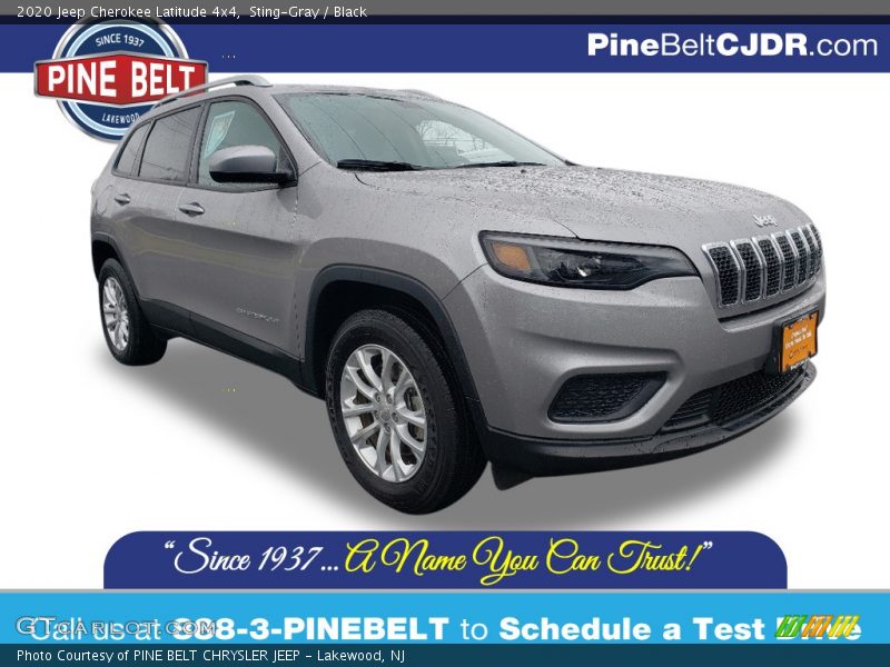 Sting-Gray / Black 2020 Jeep Cherokee Latitude 4x4