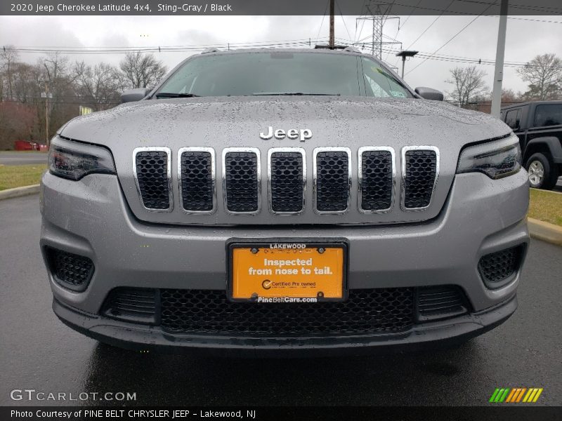 Sting-Gray / Black 2020 Jeep Cherokee Latitude 4x4
