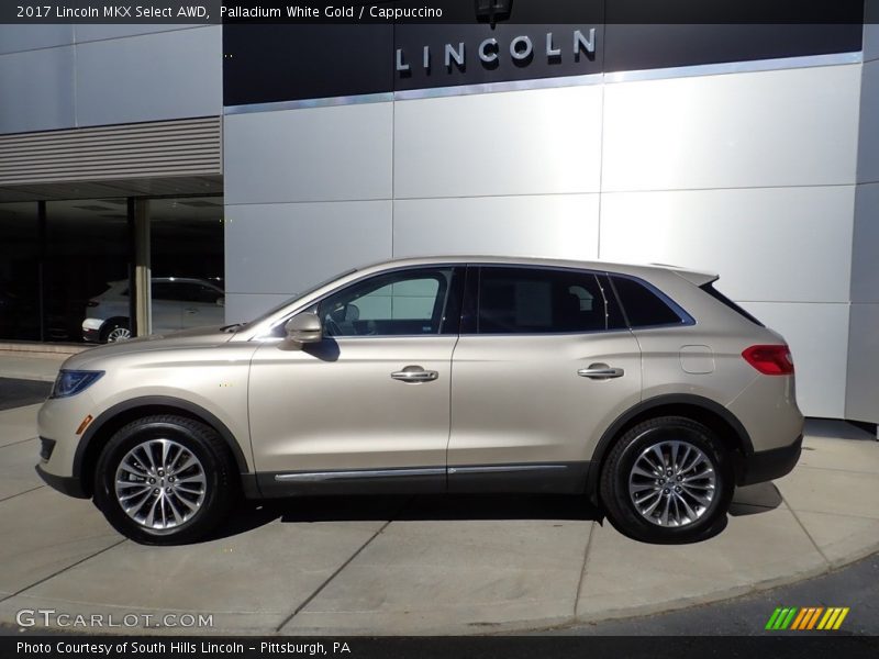  2017 MKX Select AWD Palladium White Gold