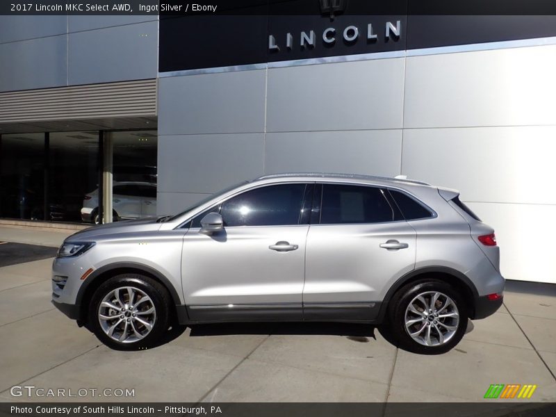 Ingot Silver / Ebony 2017 Lincoln MKC Select AWD