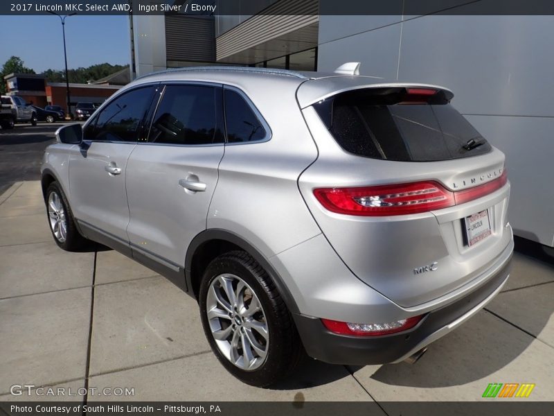 Ingot Silver / Ebony 2017 Lincoln MKC Select AWD