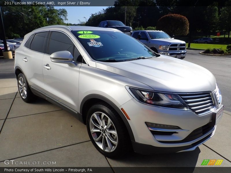 Ingot Silver / Ebony 2017 Lincoln MKC Select AWD