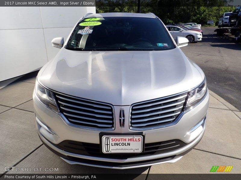 Ingot Silver / Ebony 2017 Lincoln MKC Select AWD
