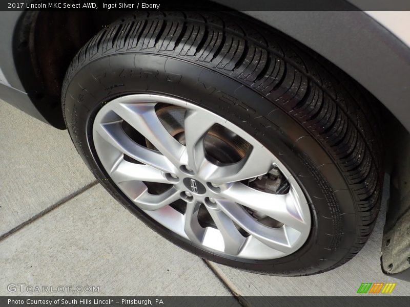 Ingot Silver / Ebony 2017 Lincoln MKC Select AWD
