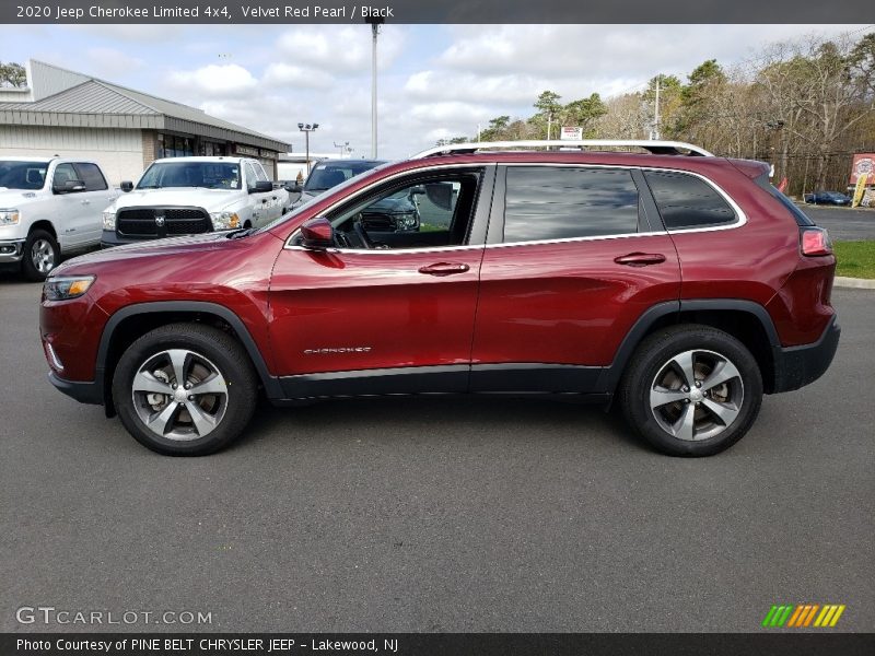 Velvet Red Pearl / Black 2020 Jeep Cherokee Limited 4x4