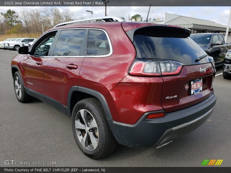 Velvet Red Pearl / Black 2020 Jeep Cherokee Limited 4x4