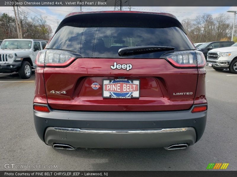Velvet Red Pearl / Black 2020 Jeep Cherokee Limited 4x4