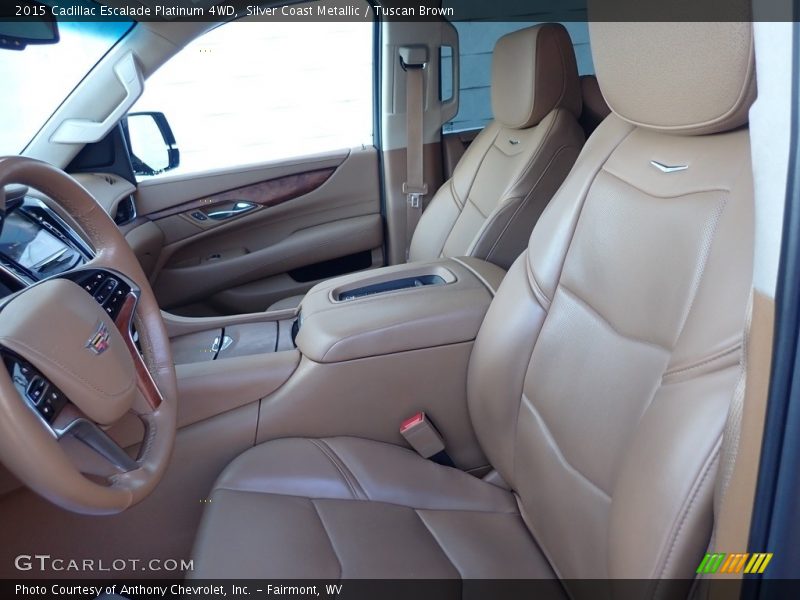 Silver Coast Metallic / Tuscan Brown 2015 Cadillac Escalade Platinum 4WD