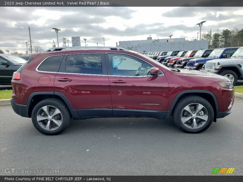 Velvet Red Pearl / Black 2020 Jeep Cherokee Limited 4x4