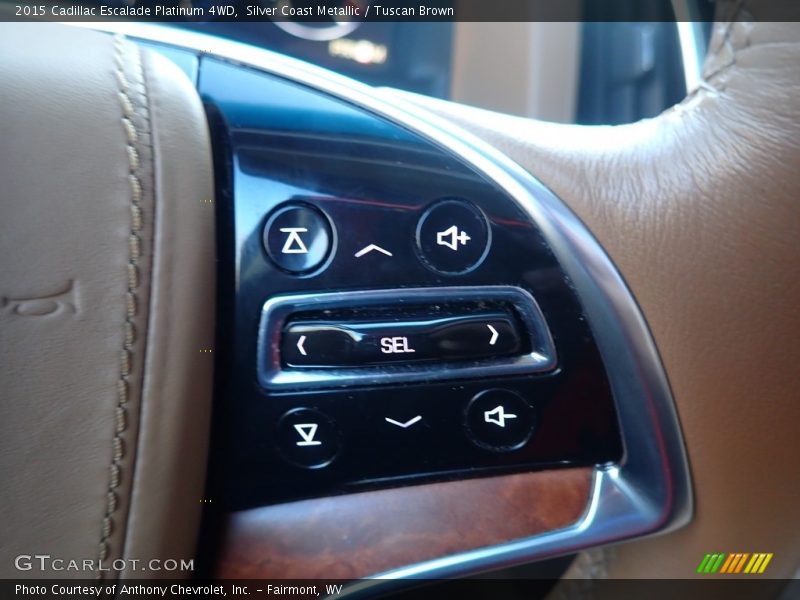 Silver Coast Metallic / Tuscan Brown 2015 Cadillac Escalade Platinum 4WD