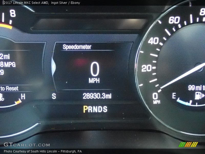 Ingot Silver / Ebony 2017 Lincoln MKC Select AWD