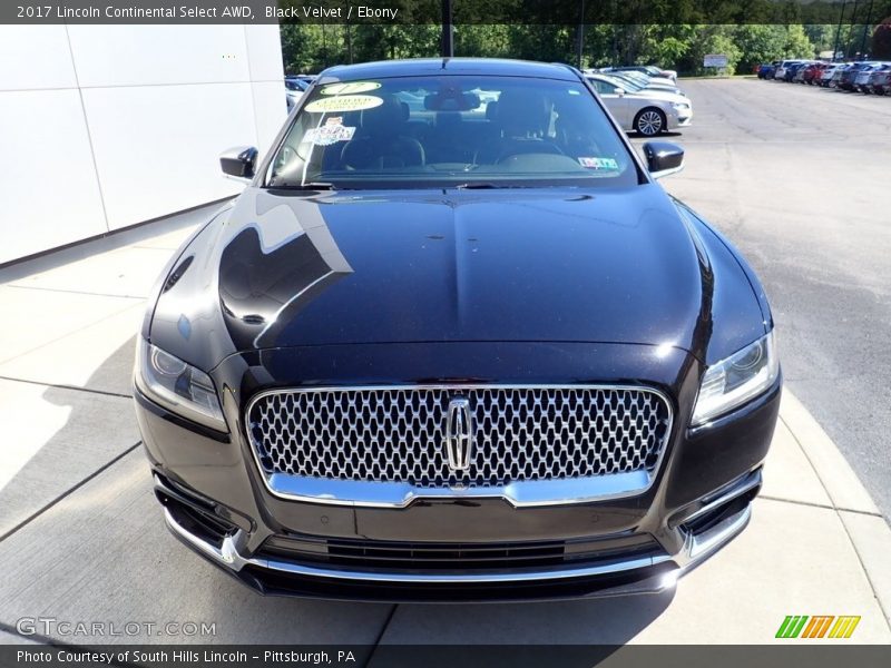 Black Velvet / Ebony 2017 Lincoln Continental Select AWD