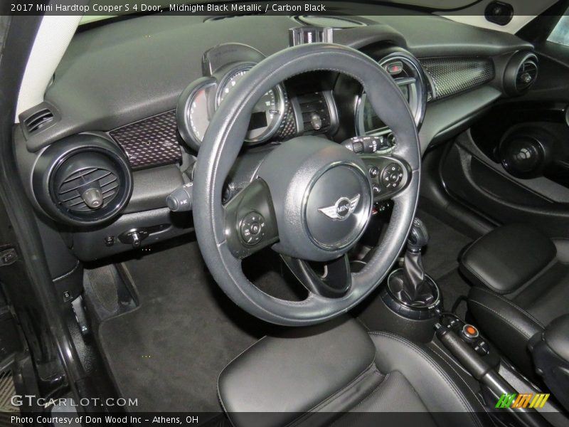 Midnight Black Metallic / Carbon Black 2017 Mini Hardtop Cooper S 4 Door